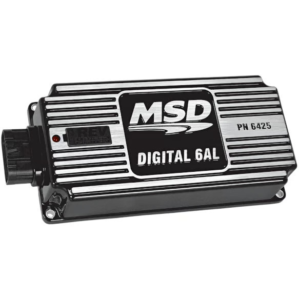 MSD 64253 Ignition Box Digital 6AL with Adjustable Rev Limiter Black