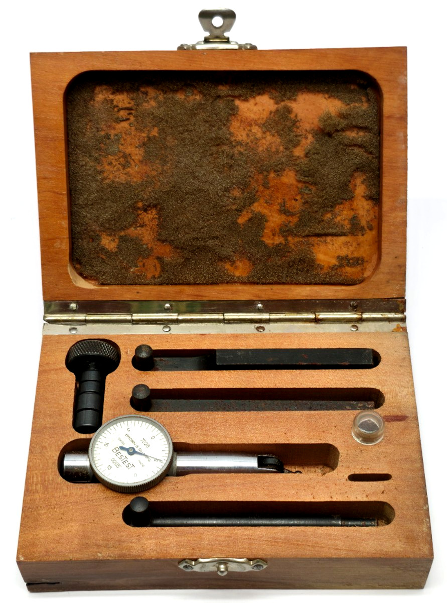 Brown & Sharpe (BS) BesTest Dial Test Indicator .0005"  7028 Swiss Made w/ Box