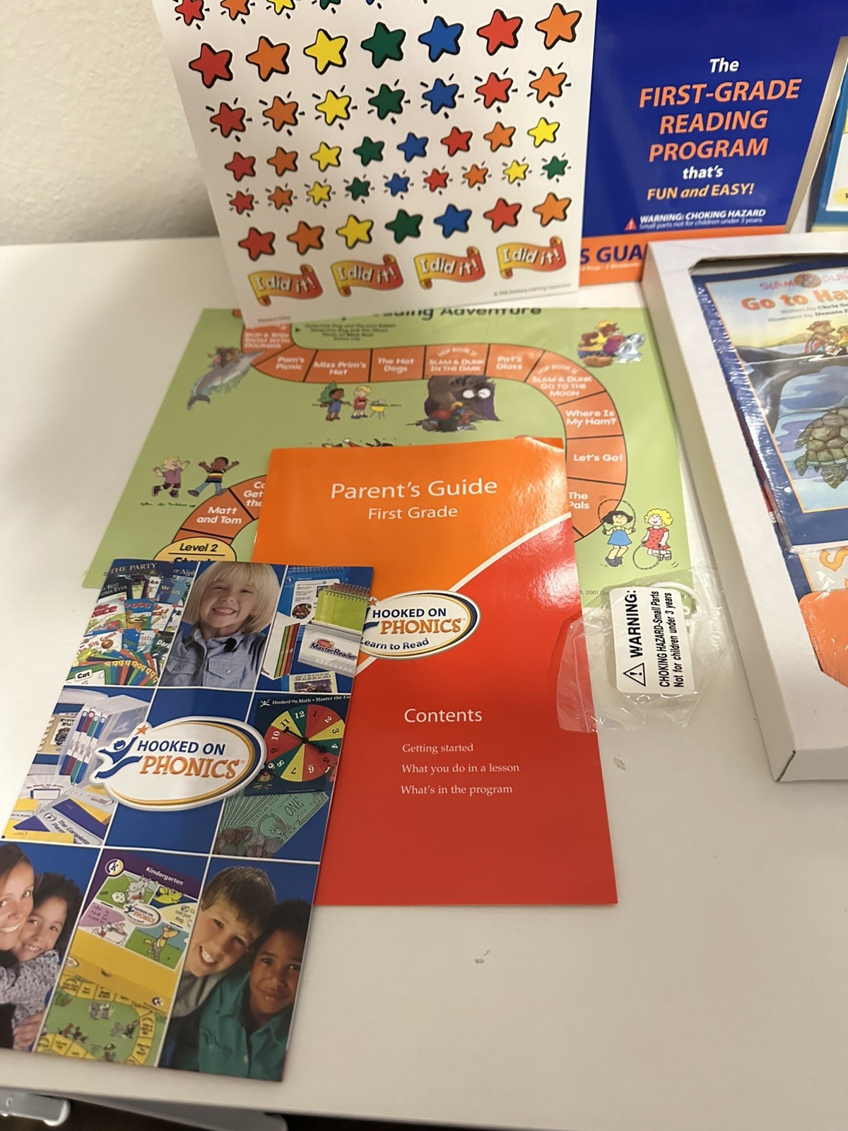 Complete And Unused. Hooked On Phonics Learn To Read Box Set First Grade