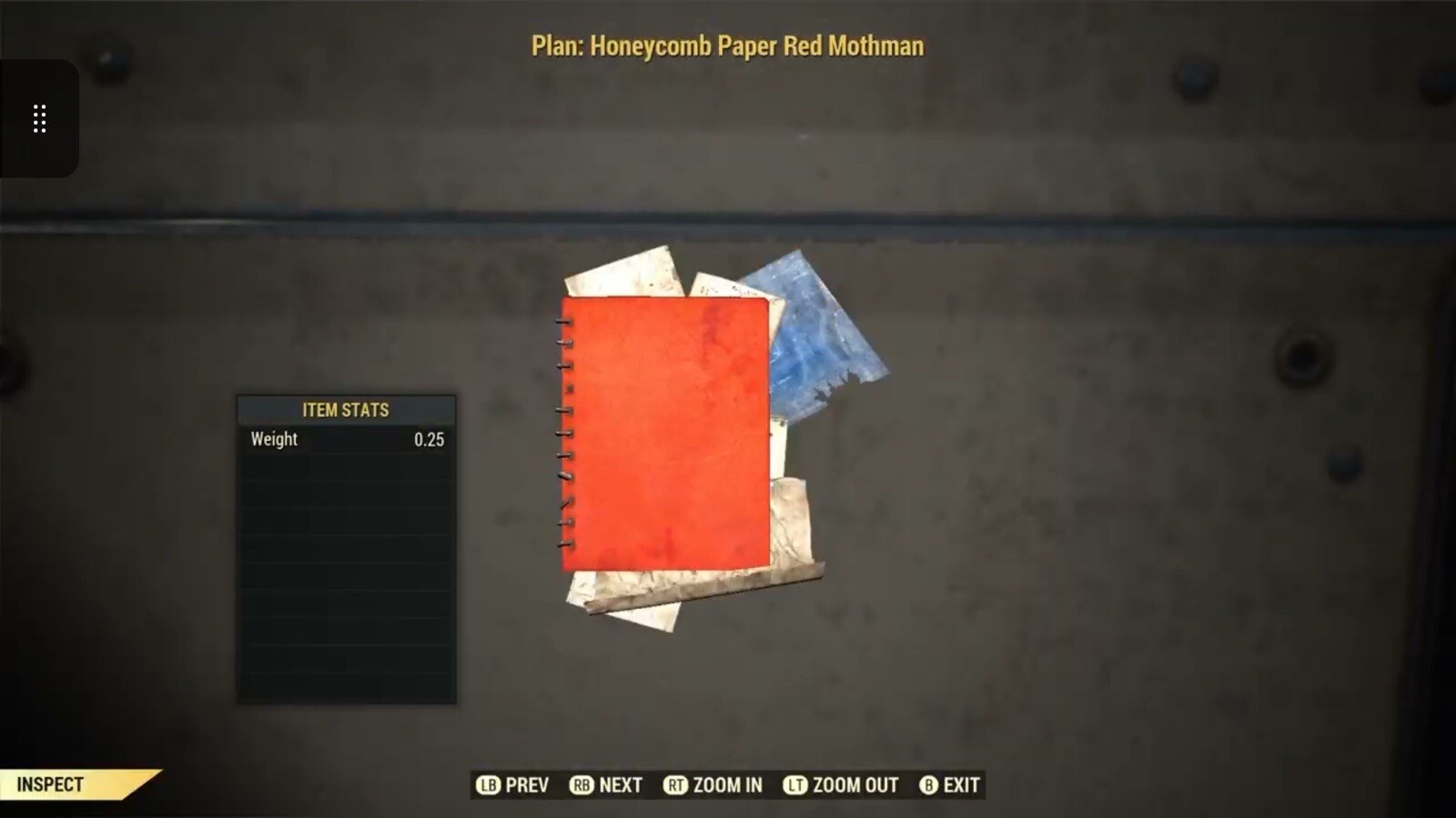 (Xbox) Honeycomb Paper Red Mothman Plan