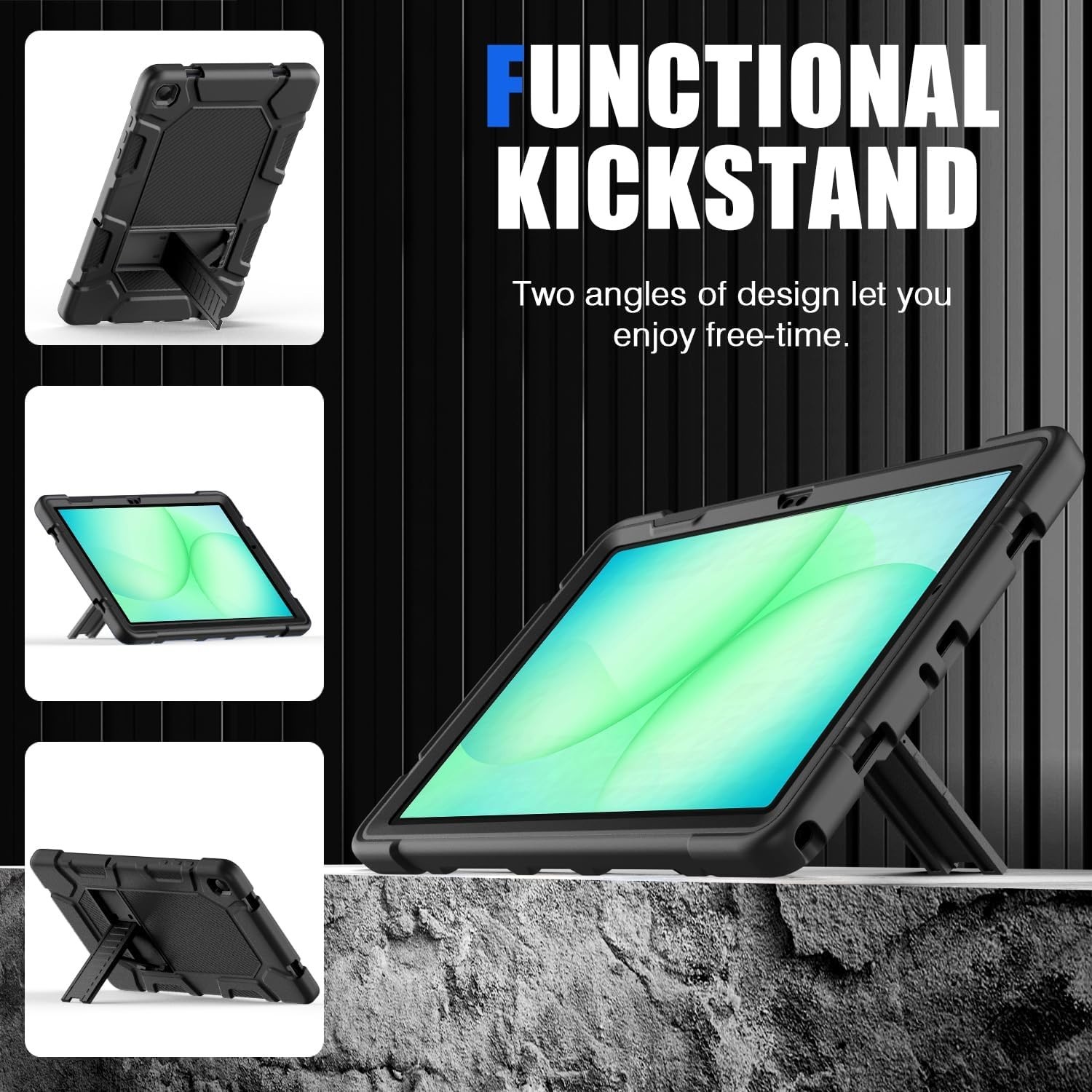 Shockproof Case For Samsung Galaxy Tab A9 Plus / A11 Plus 11inch Kickstand Cover