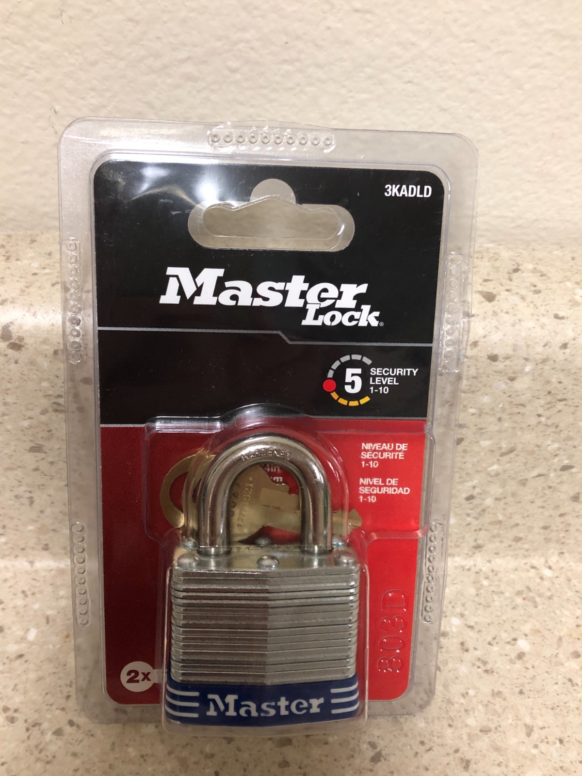 Master Lock 1-9/16 inch Laminated Steel Padlock