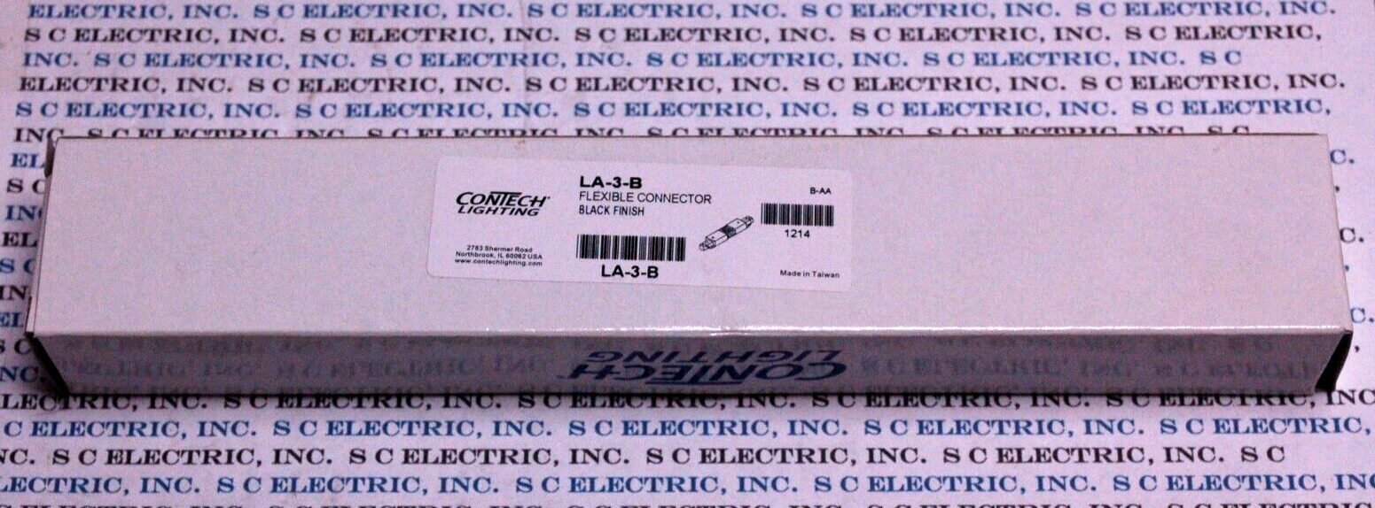 CONTECH LIGHTING LA-3-B FLEXIBLE CONNECTOR BLACK