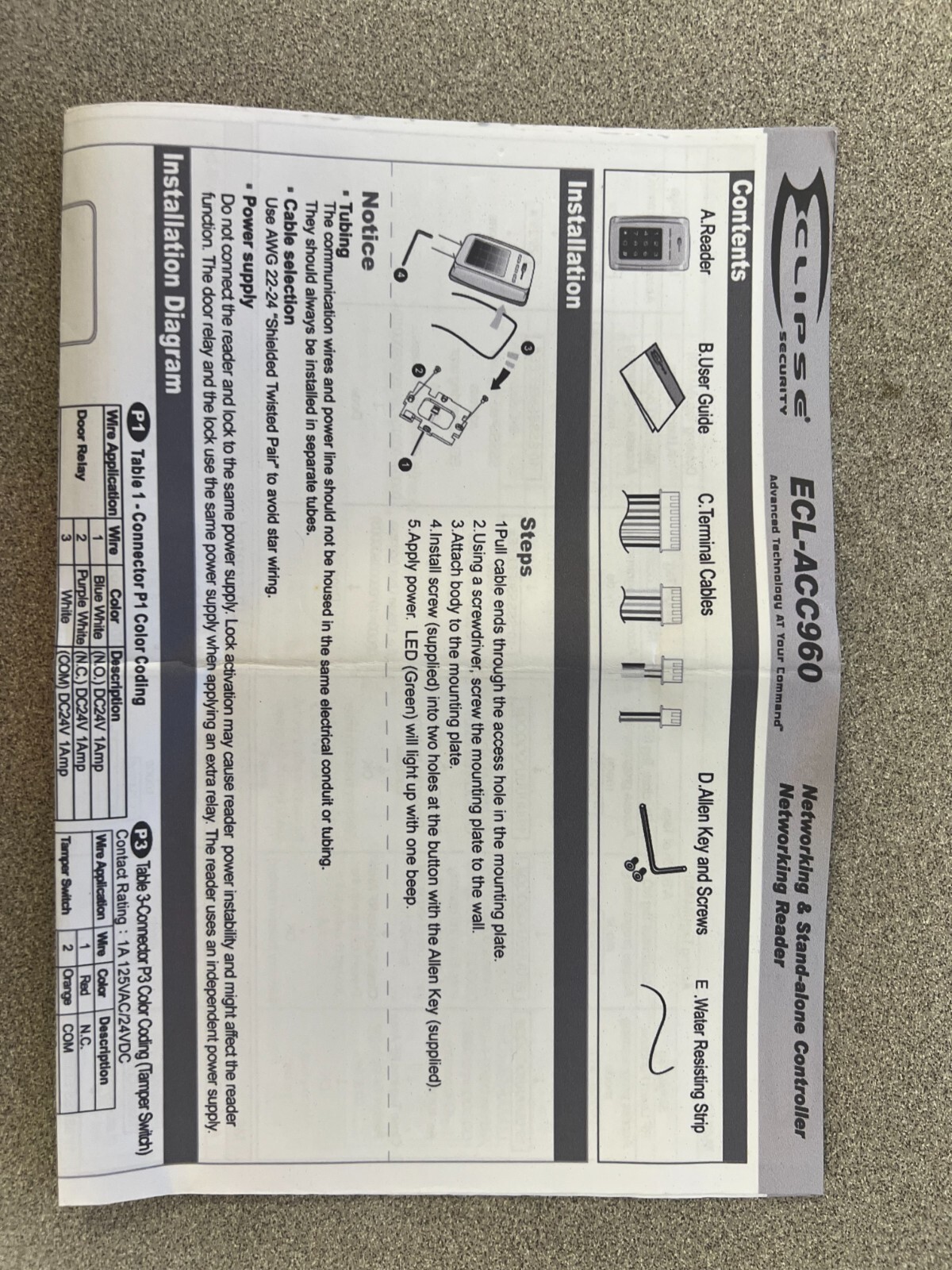 Eclipse ECL ACC960 Outdoor Reader