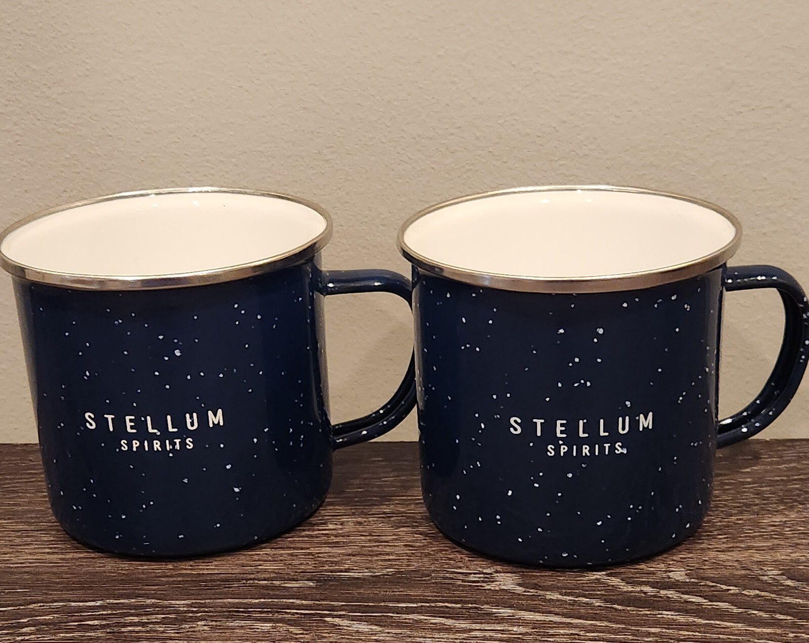 Two Stellum Spirits Bourbon Rye 12oz Camp Mugs