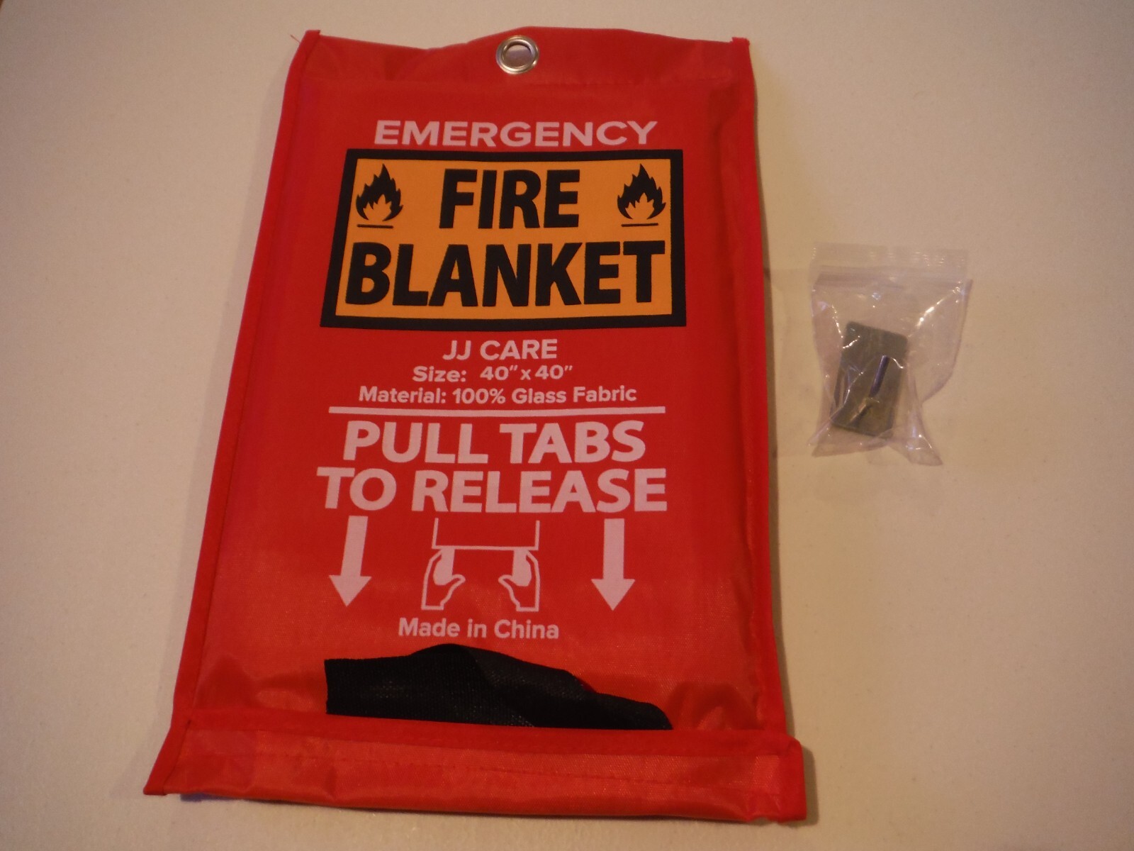 (2) Pack Emergency Fire Blankets With Hooks