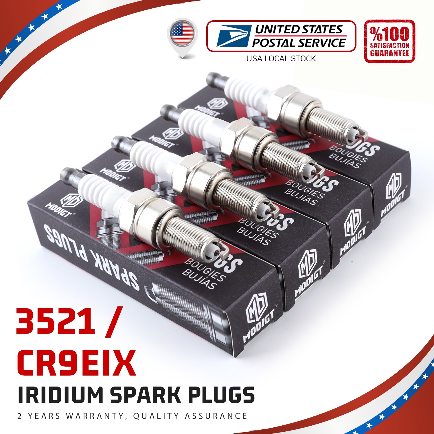 4PCS Iridium Spark Plugs For SUZUKI GSXR750 GSXR600 GSXR1100 GSXR1300 HAYABUSA