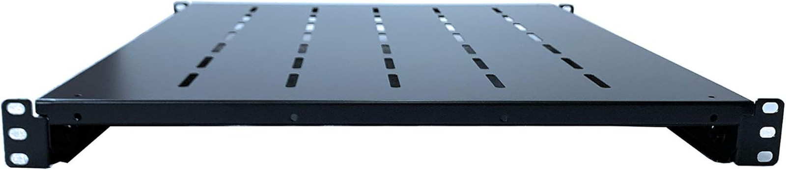 Adjustable 1U Rack Server Shelf for 19" 4 Post Network Racks (21.5-28" Depth)