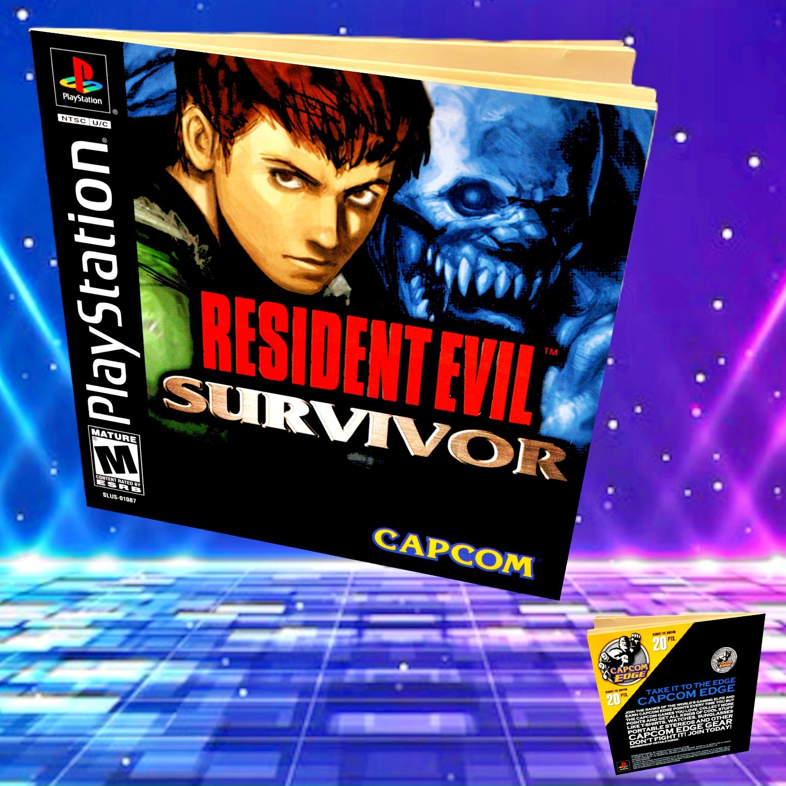 Replacement Manual for - Resident Evil Survivor - Sony PS1 Instruction Booklet