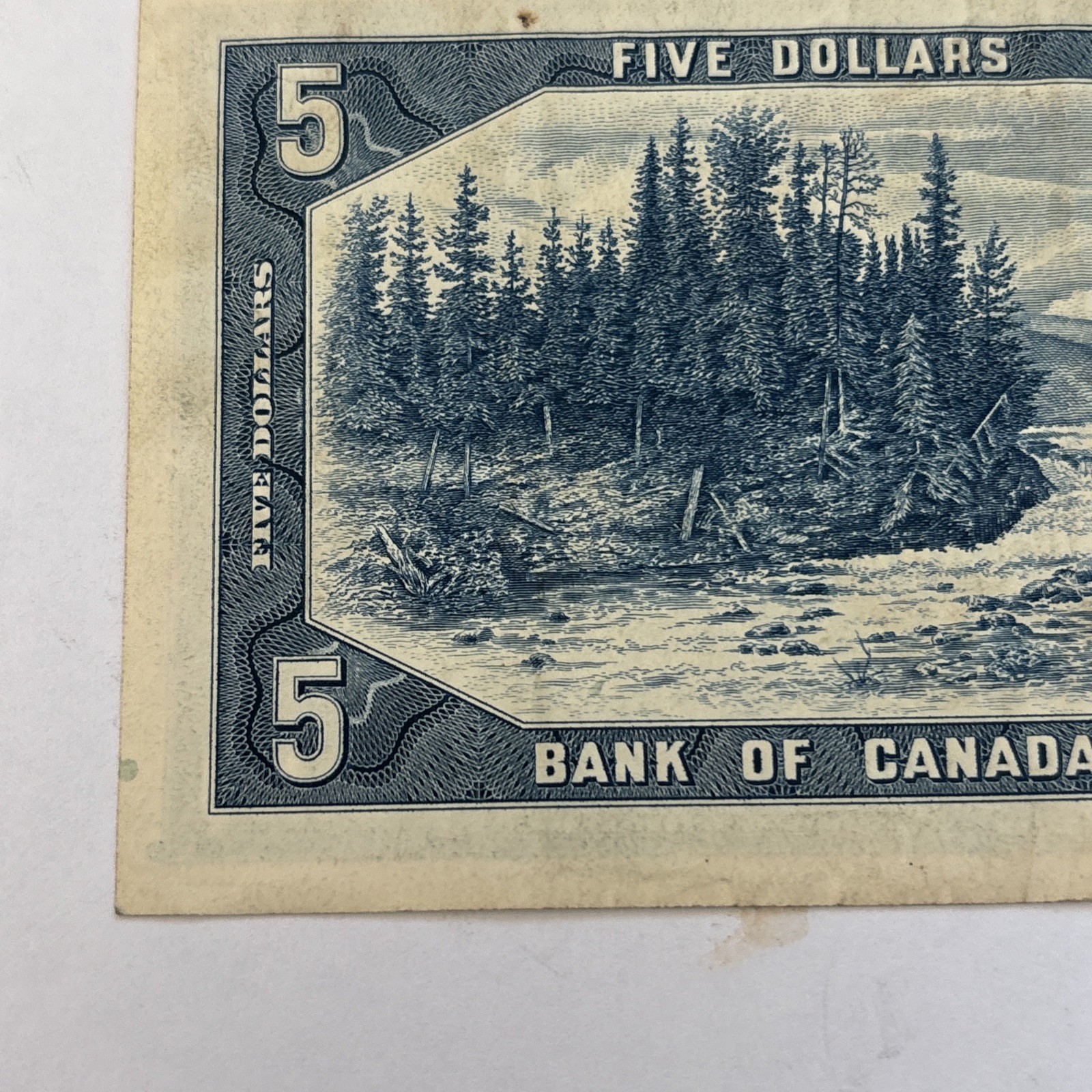 Canada 1954 $5 Five Dollar U/S Serial - Crisp