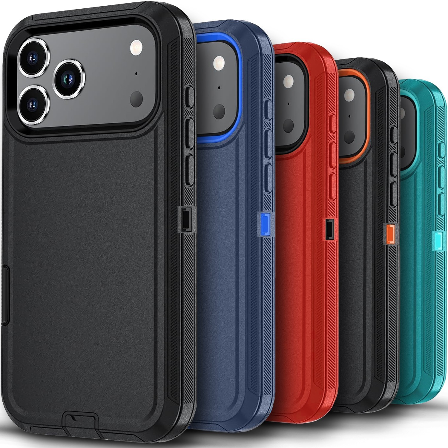 For iPhone 17 Pro Max Case 17 Air Phone Cover Bumper Shockproof  +Tempered Glass