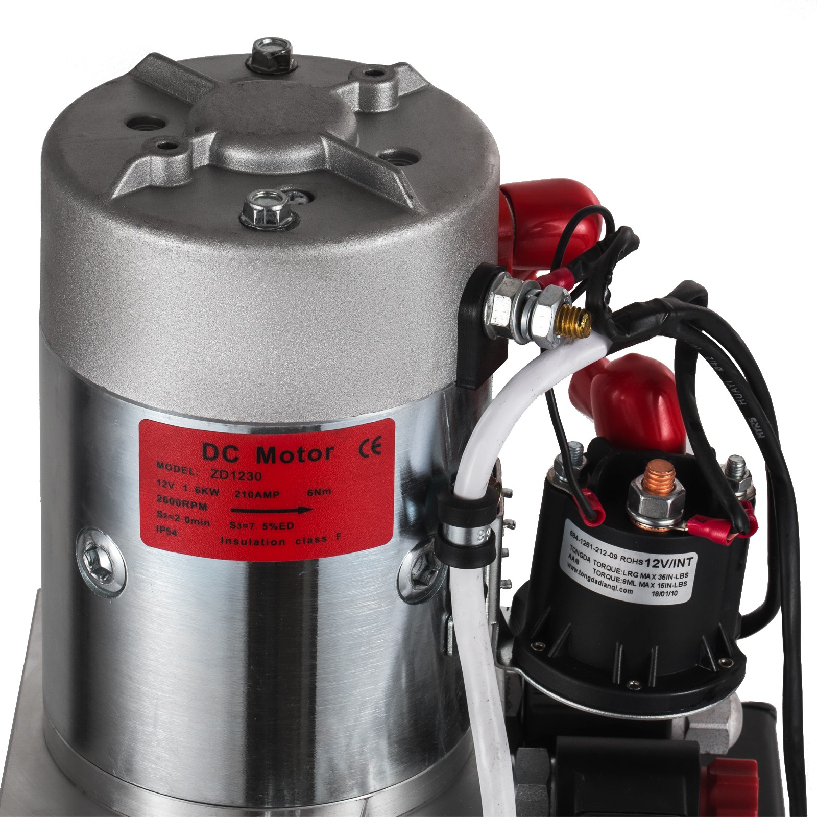 Double Acting Hydraulic Pump 20 Quart DC 12V Dump Trailer Pump Power Unit Pack