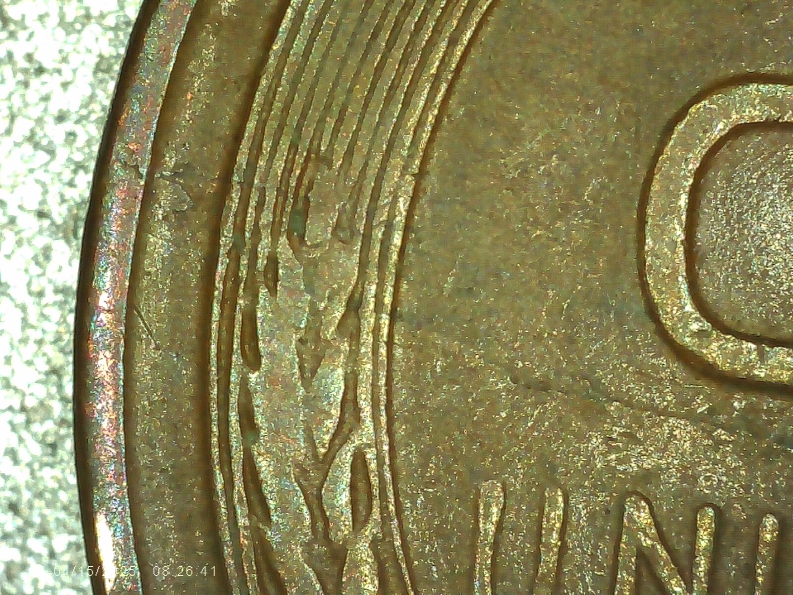 1940D Lincoln Wheat Penny NICE LAMINATION ERROR Coin