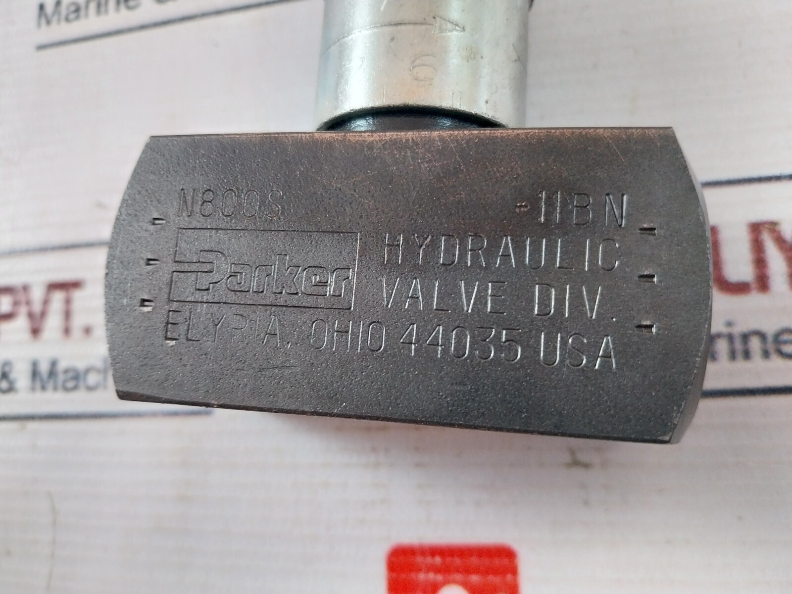 Parker N800S Hydraulic Needle Valve 5000 Psi 345 Bar