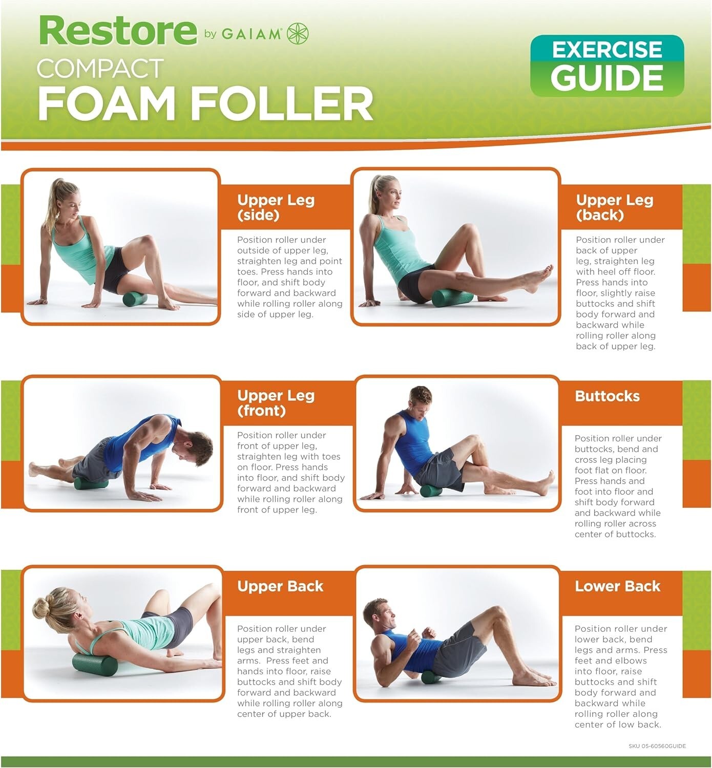 Gaiam Restore Compact 12 Inch Foam Roller