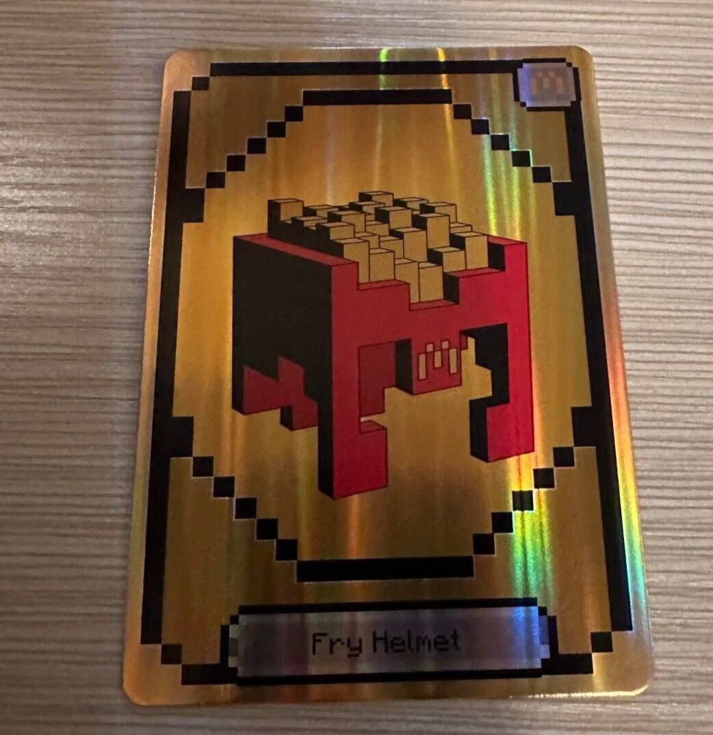 2025 McDonald's Minecraft Fry Helmet [CODE ONLY] *Unused Code* FAST DELIVERY