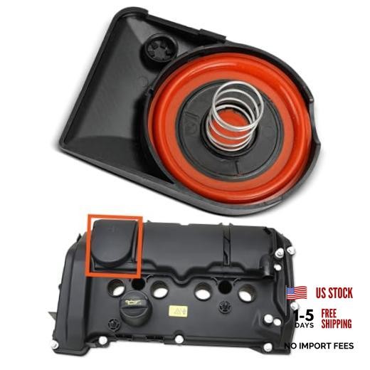 11127646552 PCV Valve Cover Cap with Membrane N18 Engine Compatible with 2010