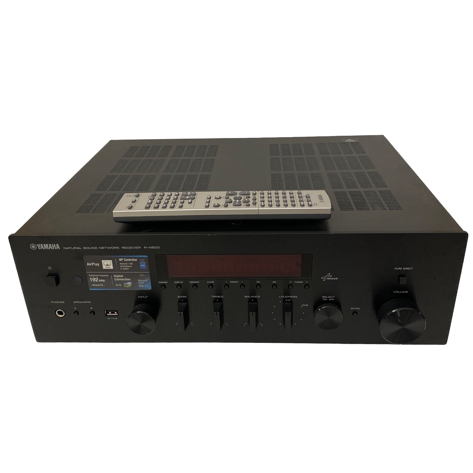 Yamaha R-N500 Natural Sound Network Receiver - WORKS, but READ - (b)