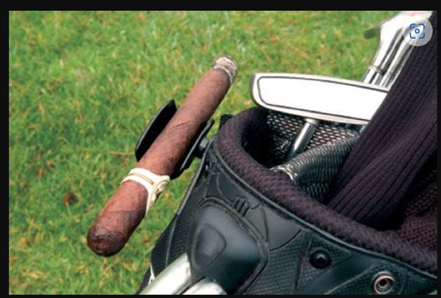 7 Left. CIGAR JOCKEY Cigar & Club Holder Fits Tee Hole in Golf Cart or Bag - USA