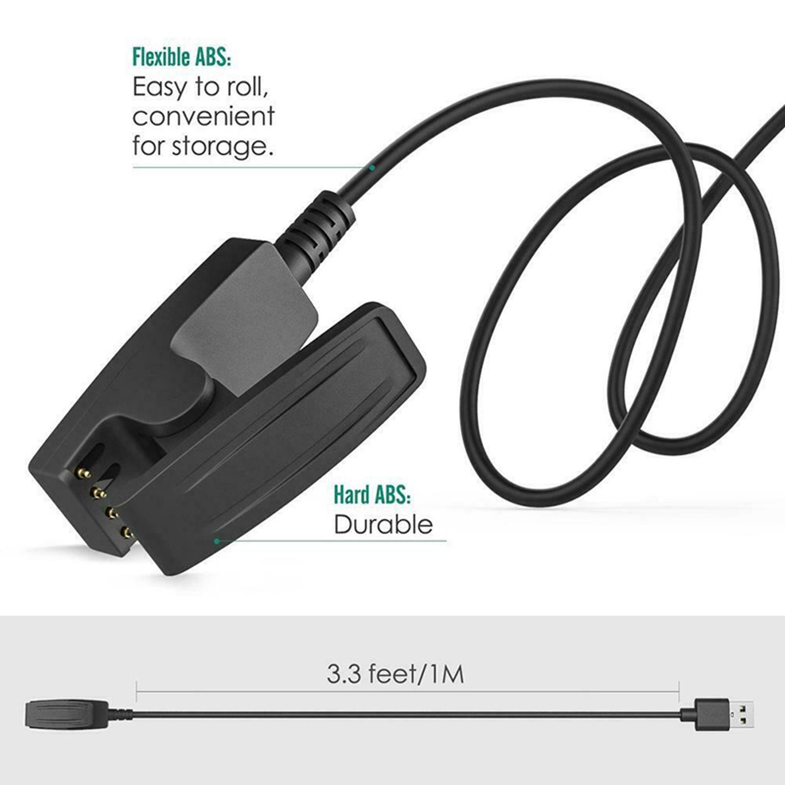 Charging Cable for Garmin Forerunner 235//230/630/735XT/Approach S20 Smart Watch