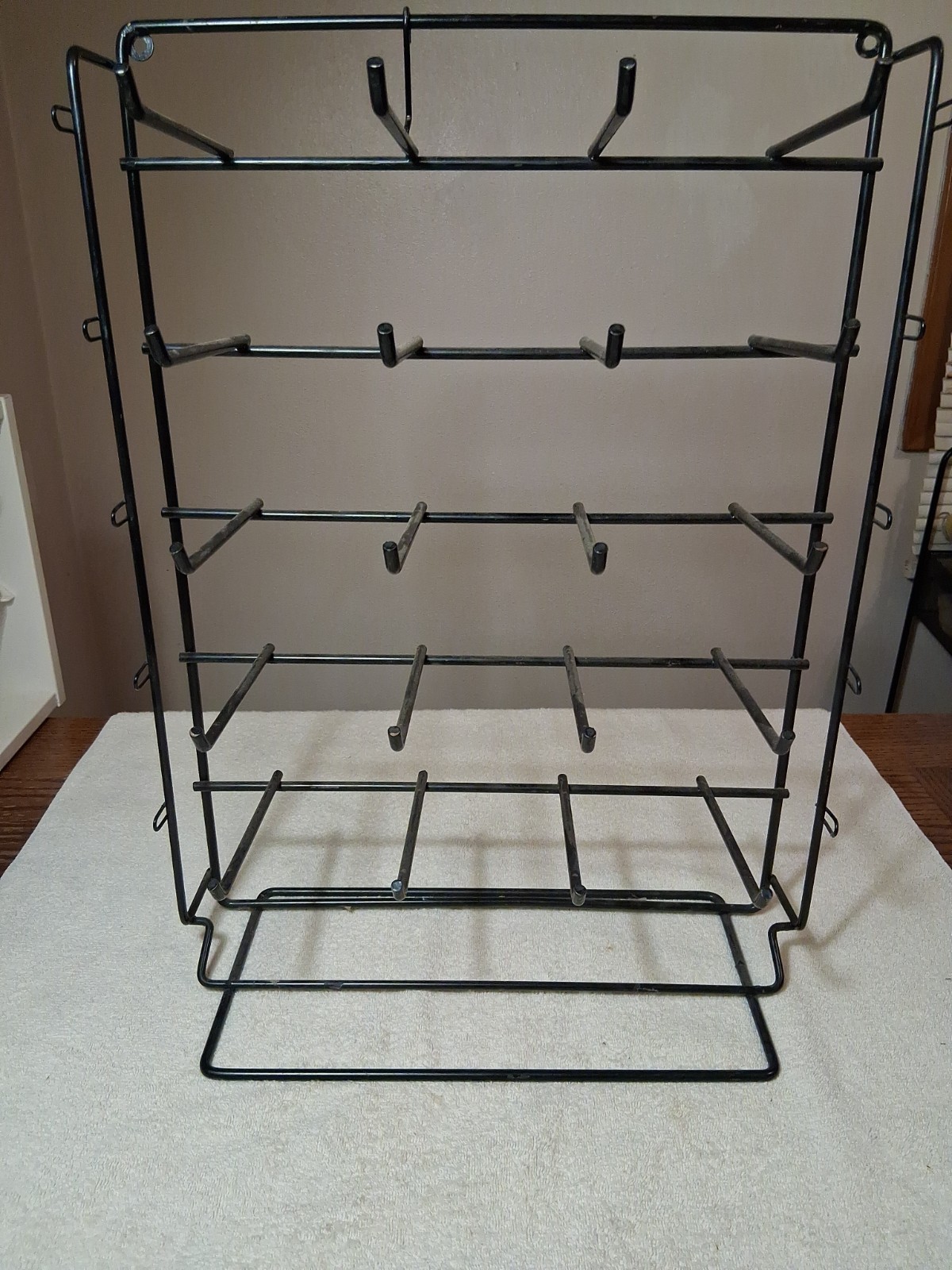 Wall Mounted Organizer Tools Sewing Crafts Etc Metal 21 Tall X 15.5 Wide  X 6 D