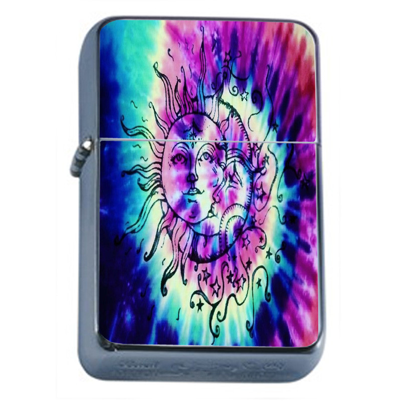 Tie Dye Em1 Flip Top Oil Lighter Wind Resistant