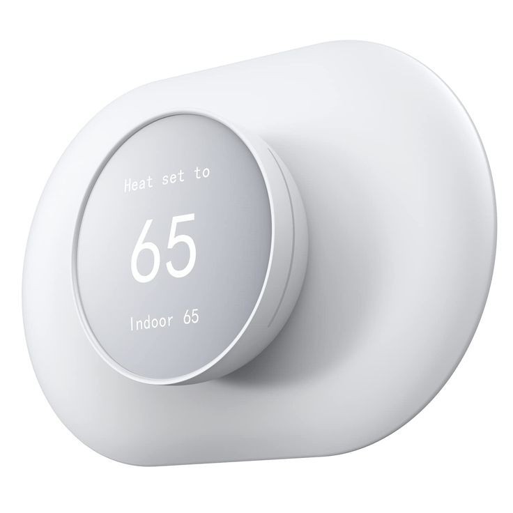 Google Nest Thermostat Trim Kit-Snow White Wall Backplate-Thermostat Wall Plate