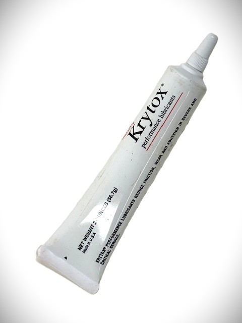 Krytox Multipurpose Grease, 2 oz, Tube, Synthetic Base, 400 Degrees F Max Op