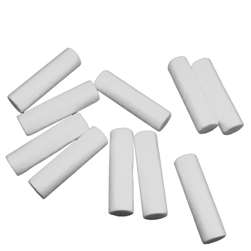 10pcs White Modeling Crafts Polystyrene Foam Cylinder
