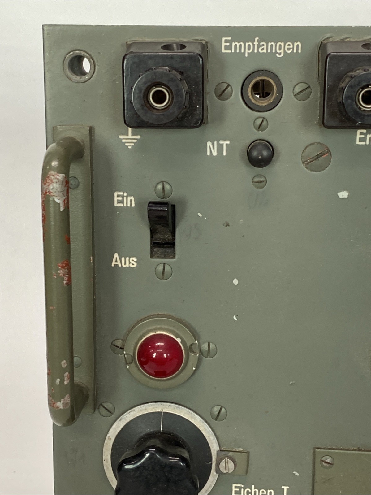 TORN EB WWII RADIO RECEIVER Germany Telephone Line Attenuation Meter WW2 -SFI