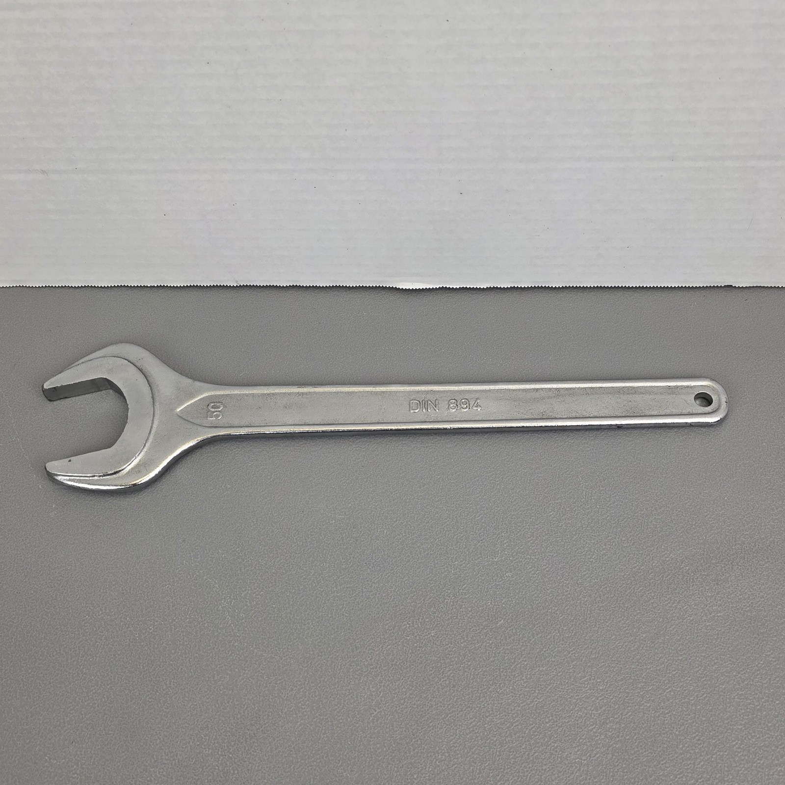 50mm Single Open End Wrench Spanner DIN 894 Heavy Duty Industrial Tool