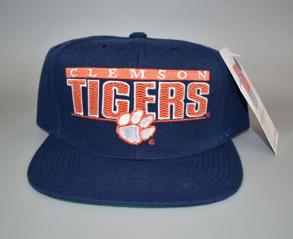 Clemson Tigers Vintage Sports Specialties Pro Shield Wool Snapback Cap Hat - NWT