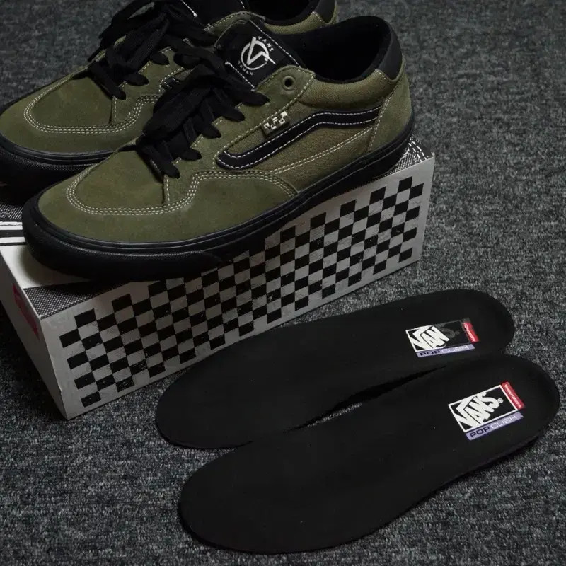 Vans Pro Skateboarding Rowan Zorilla Olive Black Sneakers