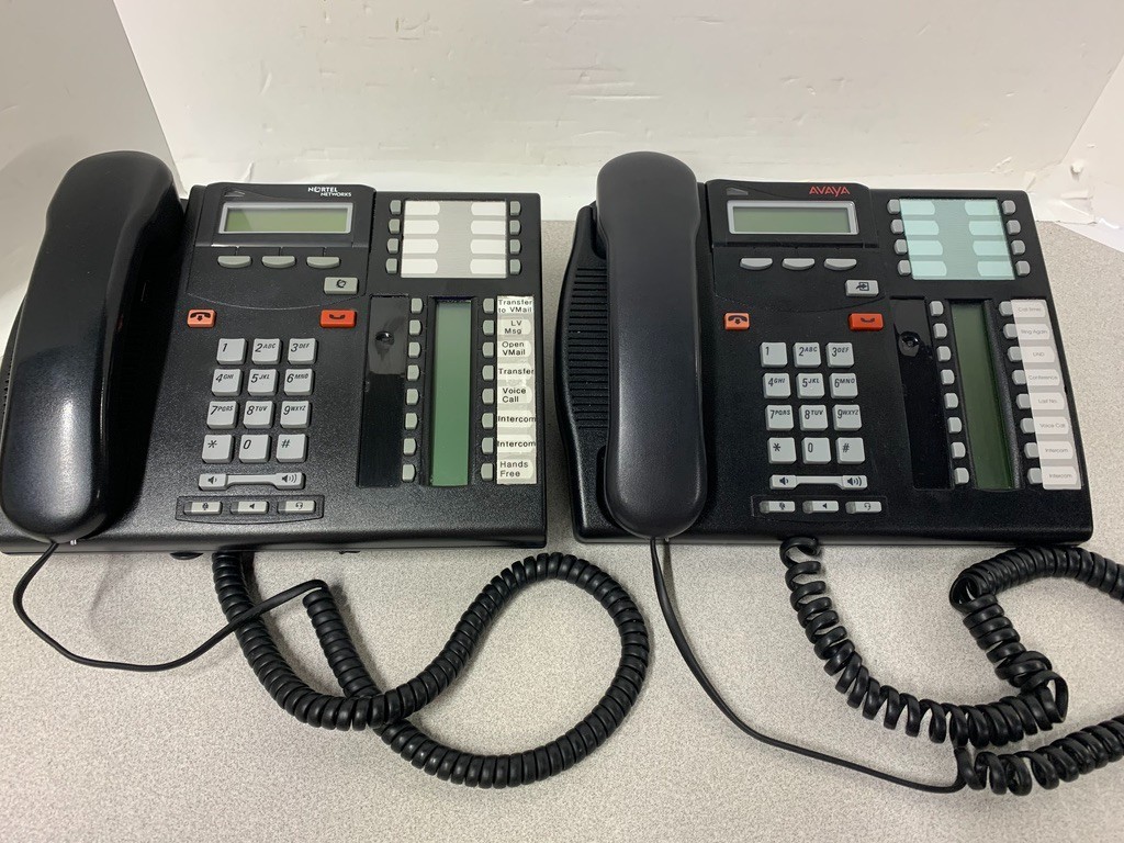 **Lot of 2-(1) Nortel Networks (1) AVAYA T7316E SYSTEM PHONES - UNTESTED