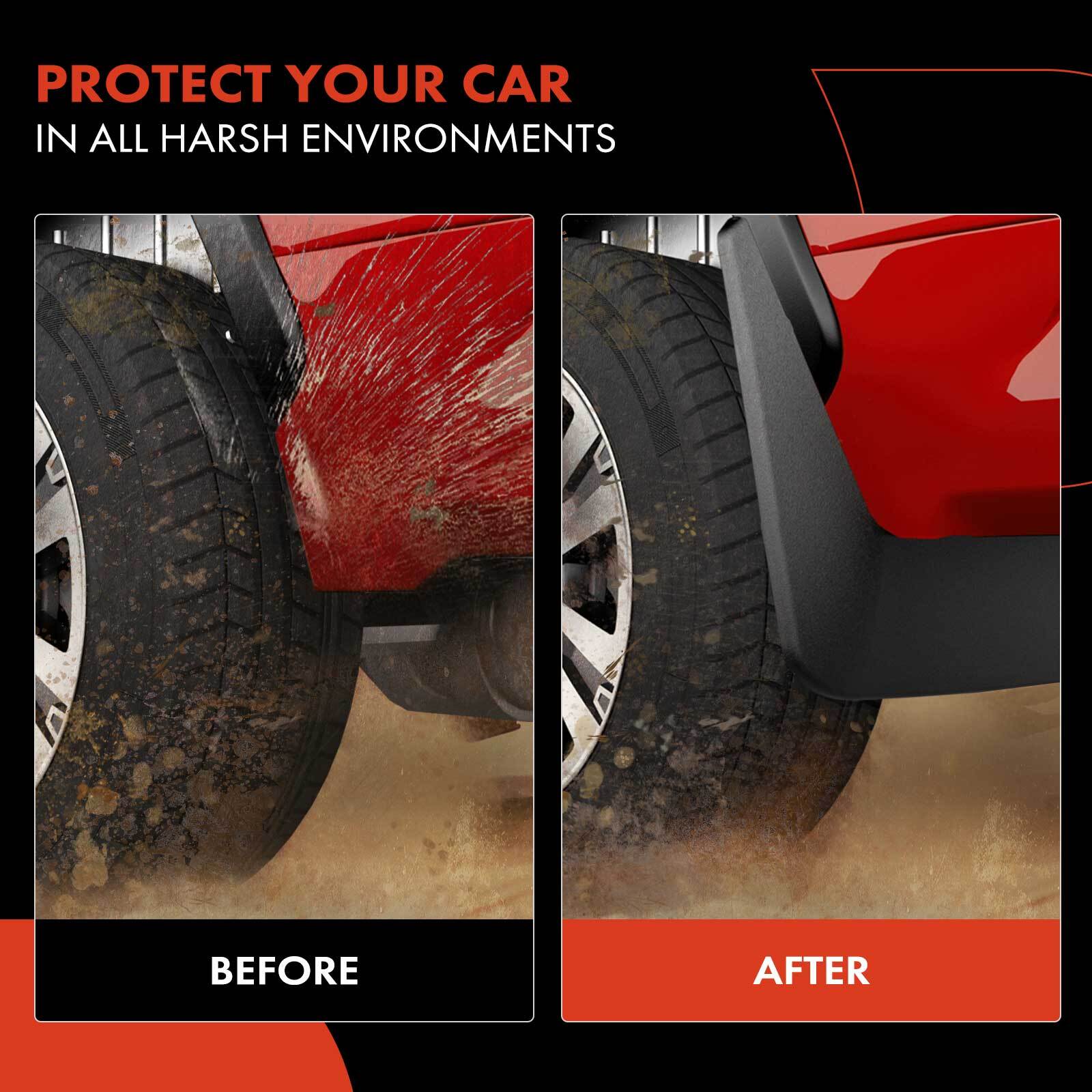 Front & Rear Splash Guards Mud Flaps Mudguards for Ford Explorer 2019 2020-2023