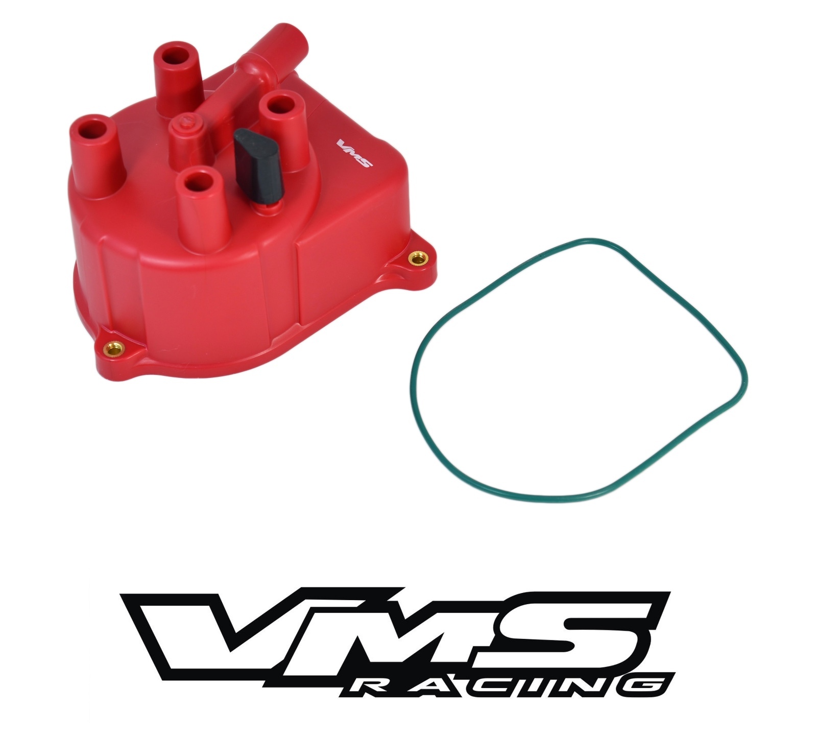 VMS RACING RED OE STYLE DISTRIBUTOR CAP FOR 94-97 HONDA ACCORD DX LX 2.2L F22