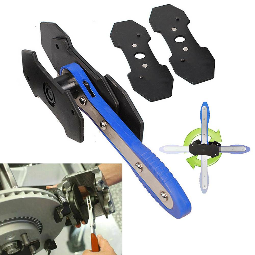 360° Car Ratcheting Brake Piston Spreader Wrench Caliper Pad Install Tool Press