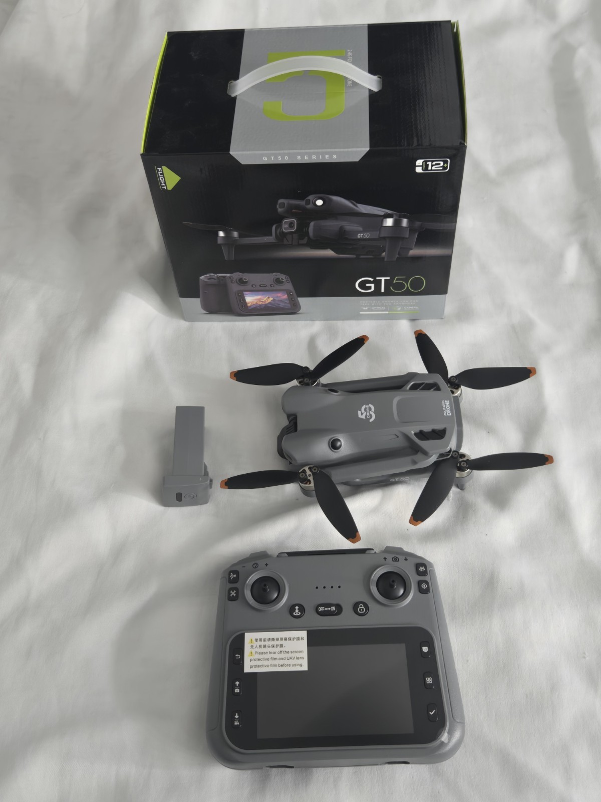 GT50 Ready-to-Fly Foldable Camera Quadcopter w/ Screen Controller, Case