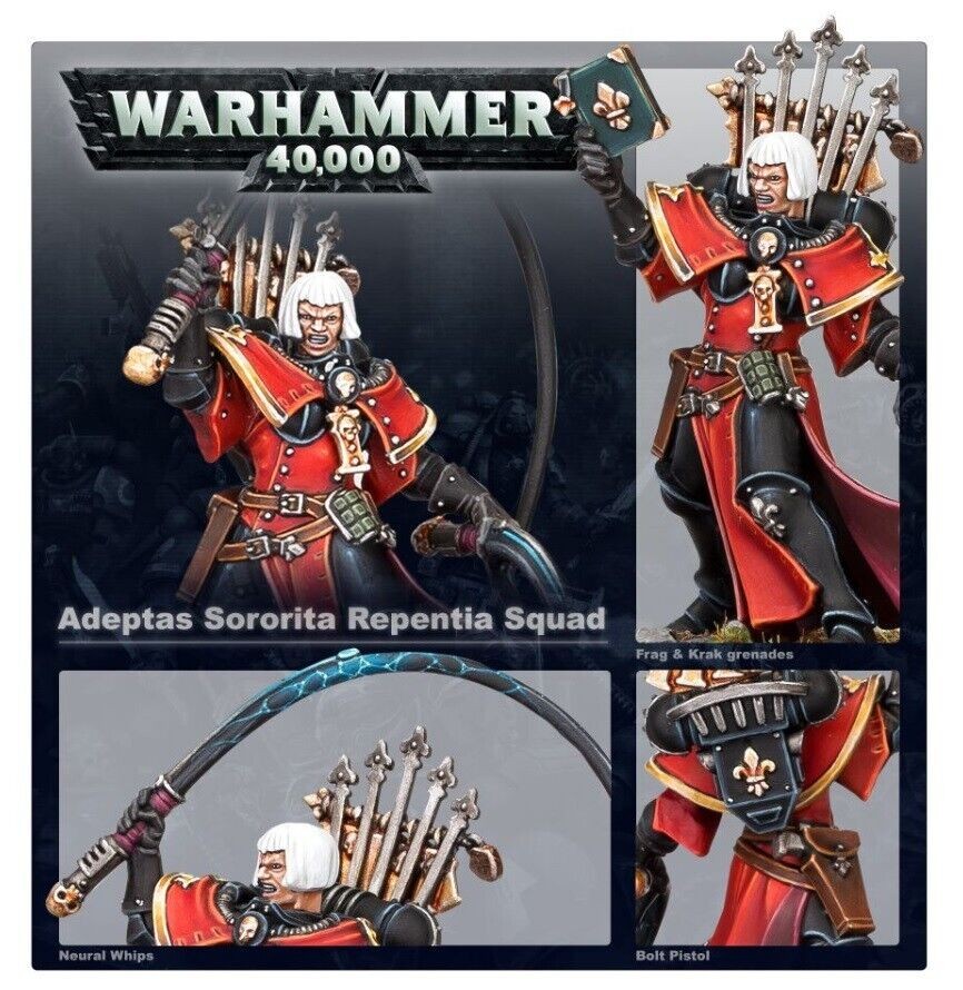 4x Repentia Squad + Repentia Superior - WH40K - US Import Tax Prepaid*