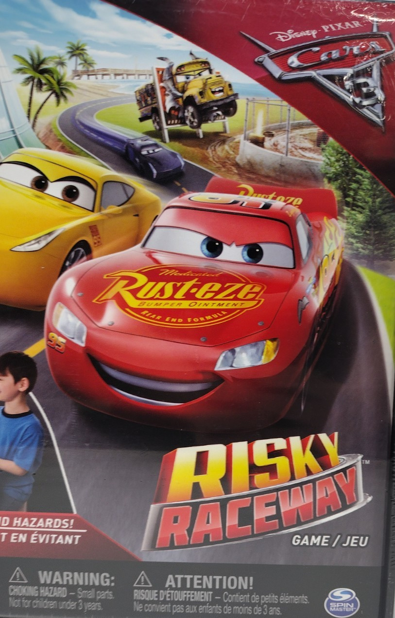 Disney Pixar Cars 3 Risky Raceway Family Board Game Brand New Sealed Spin Master