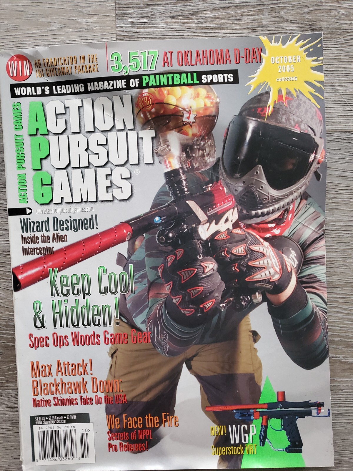 Priced To Sell October 2005 APG Action Pursuit Games Print Paintball Magazine