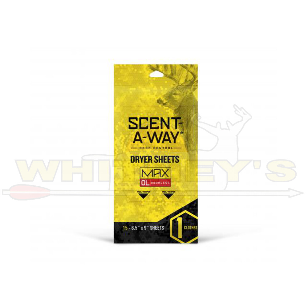Hunter Specialties Scent-A-Way Max Dryer Sheets - 15CT - HS-SAW-07707