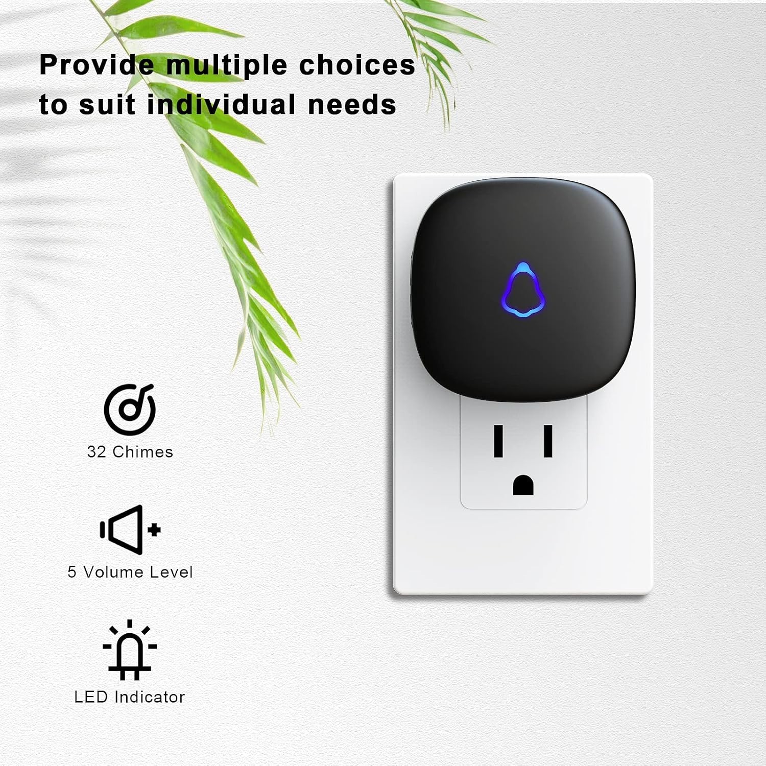 Wireless Doorbell, Easy installation, Waterproof, Adjustable Volume, 58 Chime...