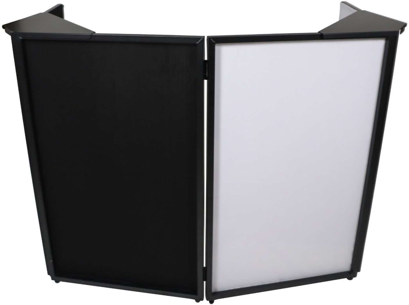 ProX XF-4X3048BMK3 Four-Panel Black Frame DJ Facade with Shelves and Carry Bag