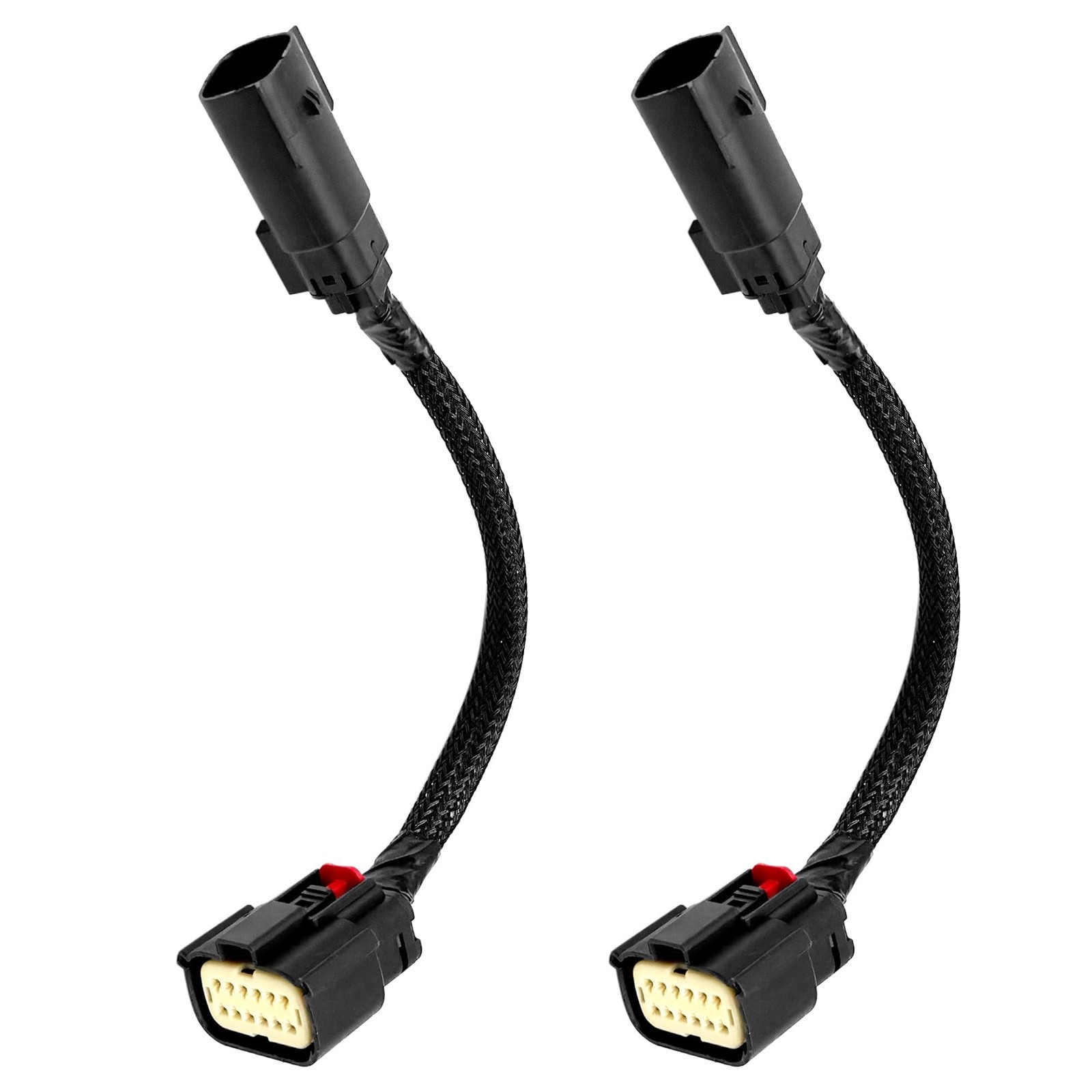 New Upgraded 2Pcs Halogen to LED Taillight Adapter Conversion Wiring Harness