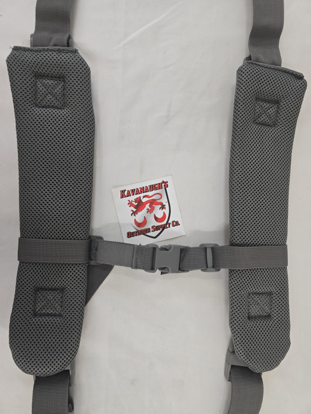 Ubranded Shoulder Straps Backpack Gray