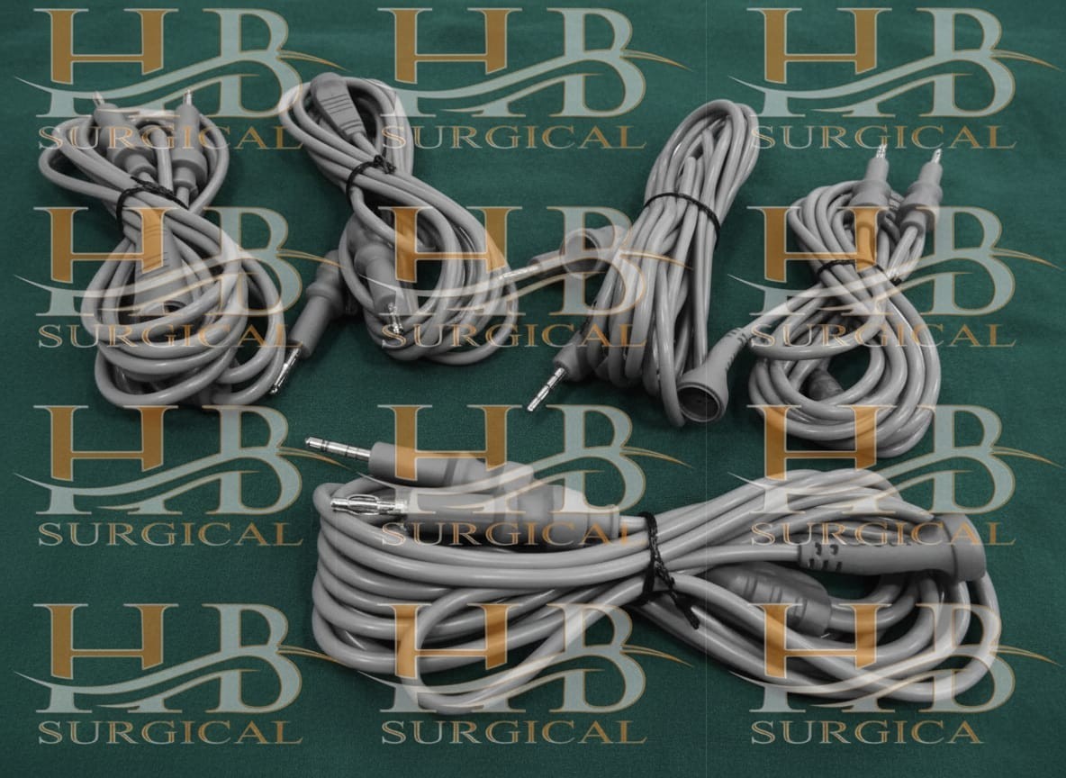 Set of 5 Pcs US Bipolar Autoclavable Cable 4mm Best Quality