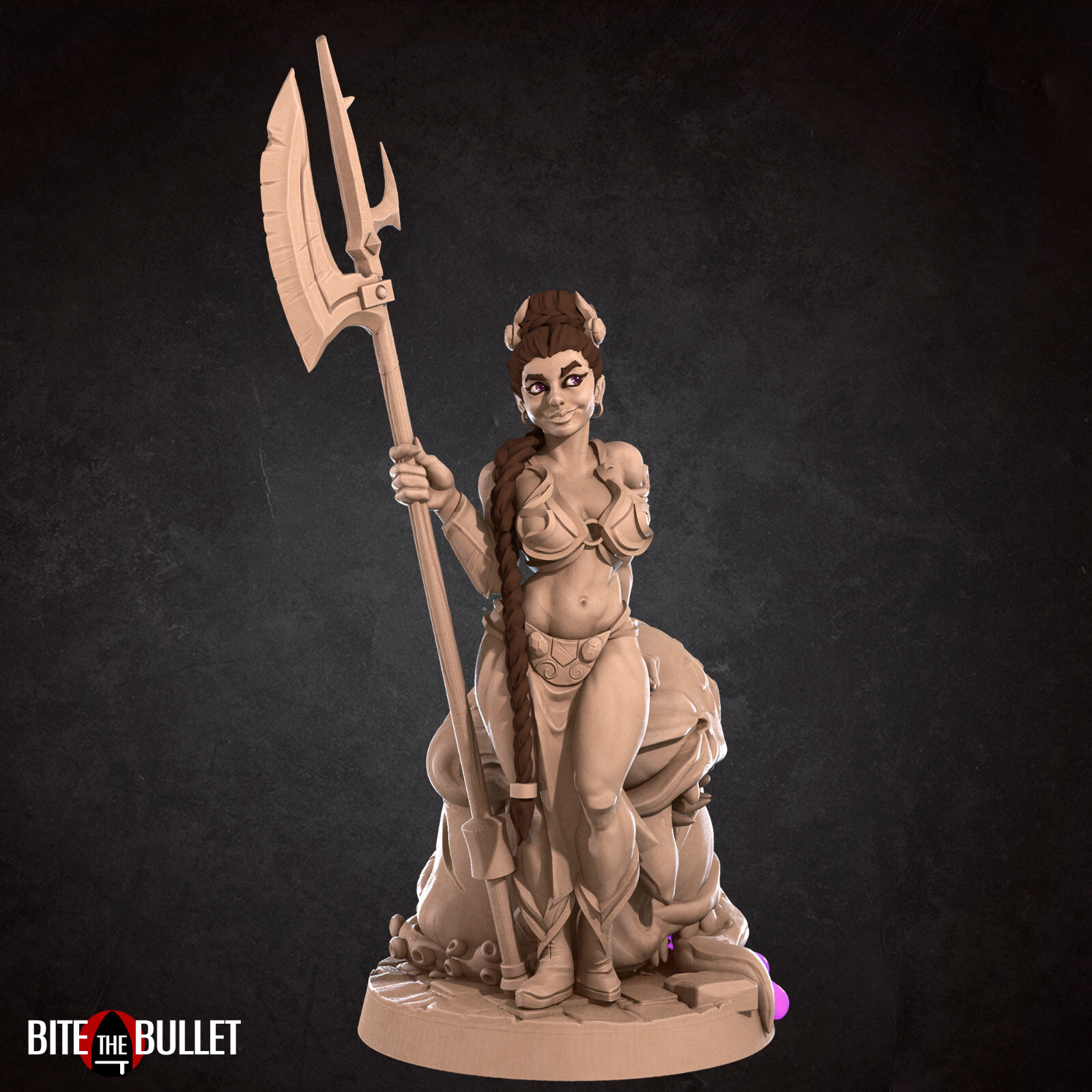 Human Warrior - Pinup - Bite the Bullet - Fantasy Dungeons and Dragons Mini