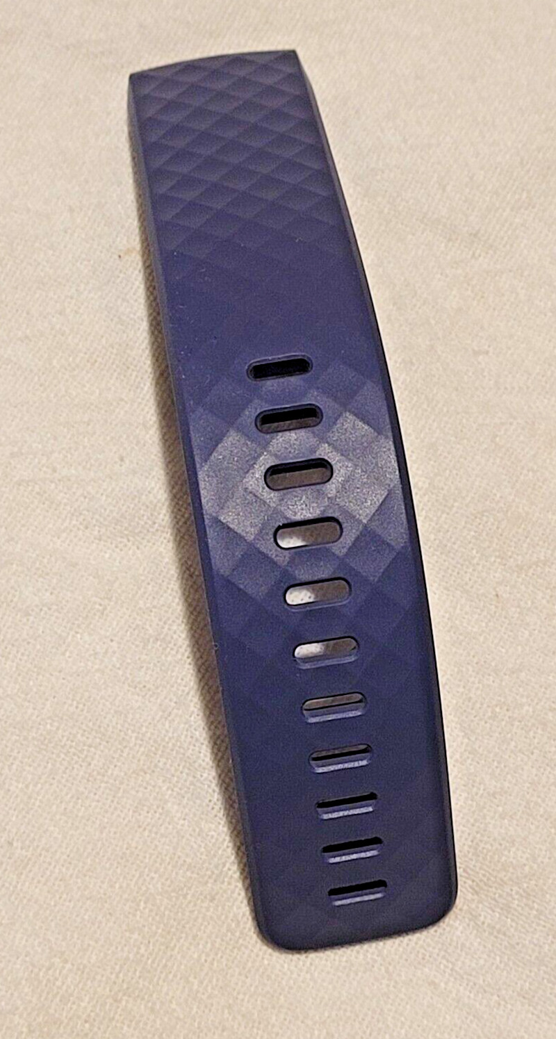 NEW! Genuine Fitbit Charge 3 Classic Accessory Band, Large, Blue Gray