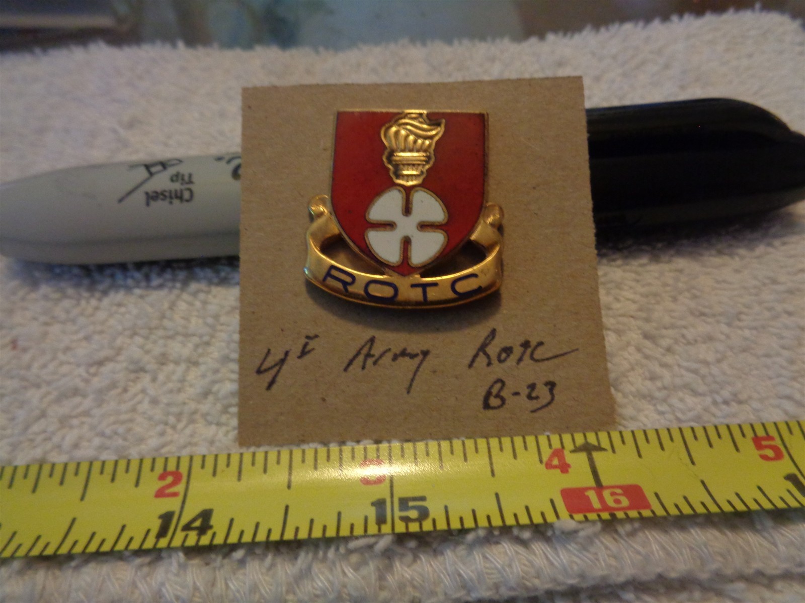 4th Army ROTC B-23 Unit Crest, DI, DUI (DRAW#3)